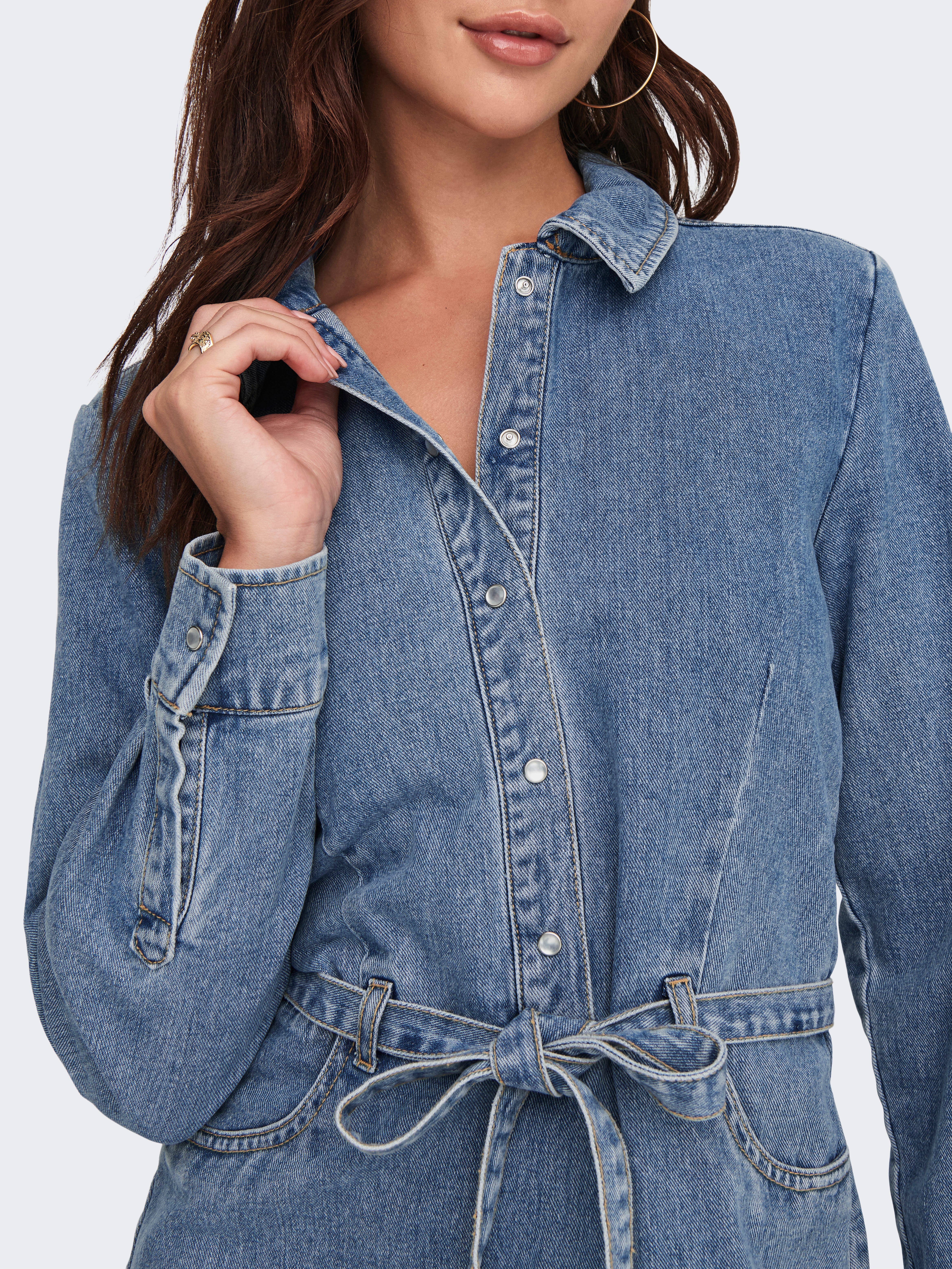 JDYDIANA Kurzes Kleid Light Blue Denim