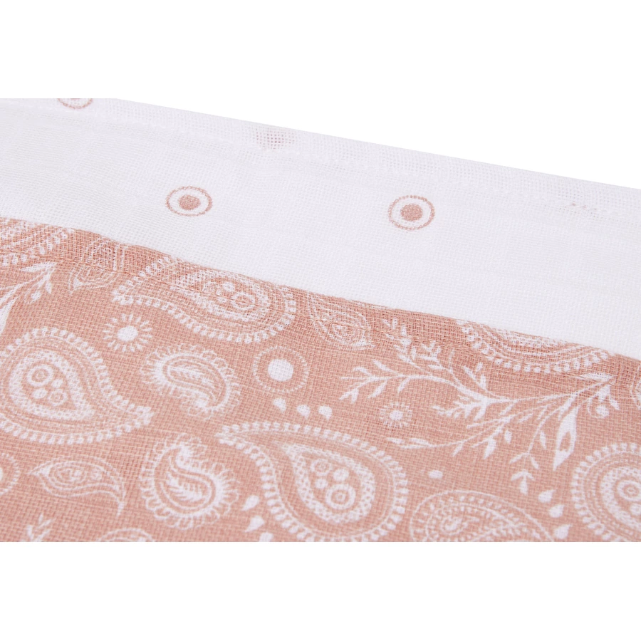 jollein 2-er Pack Spucktuch Hydrophill 70x70cm Paisley Halo Rosewood