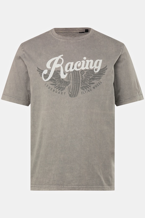 T-Shirt, Halbarm, Vintage Look, Brustprint, bis 8 XL