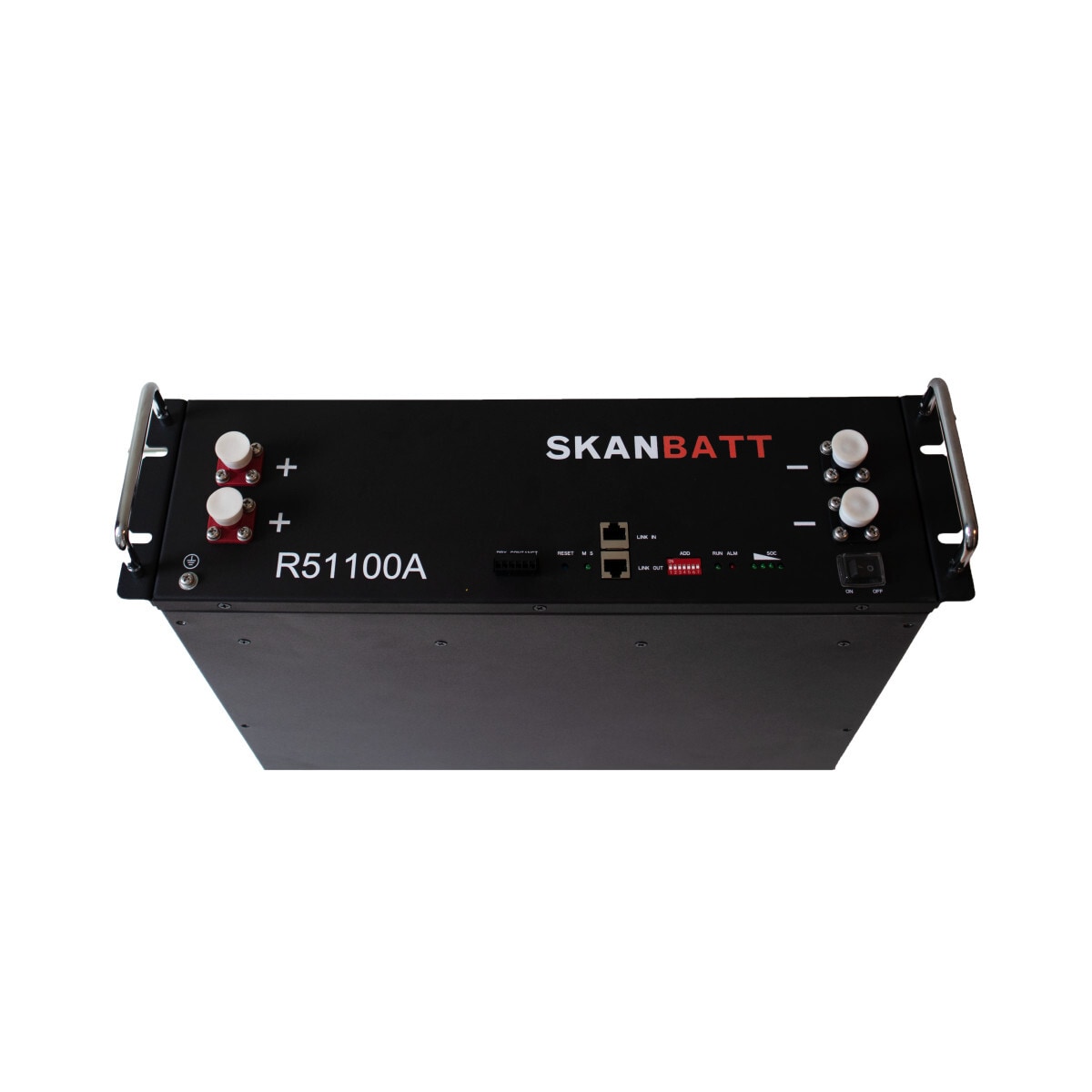 SKANBATT Lithium 3U Rackbatteri 51,2V 100Ah - 5,12kWh - LiFePO4