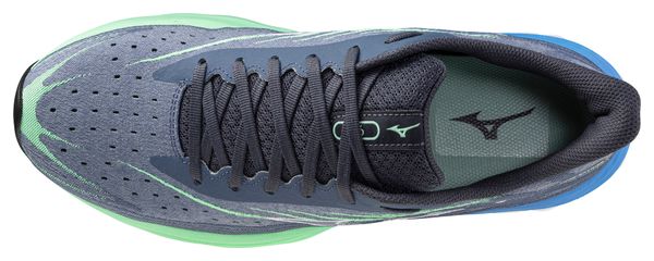 Chaussures Running Mizuno Wave Skyrise 6 Bleu/Vert Homme