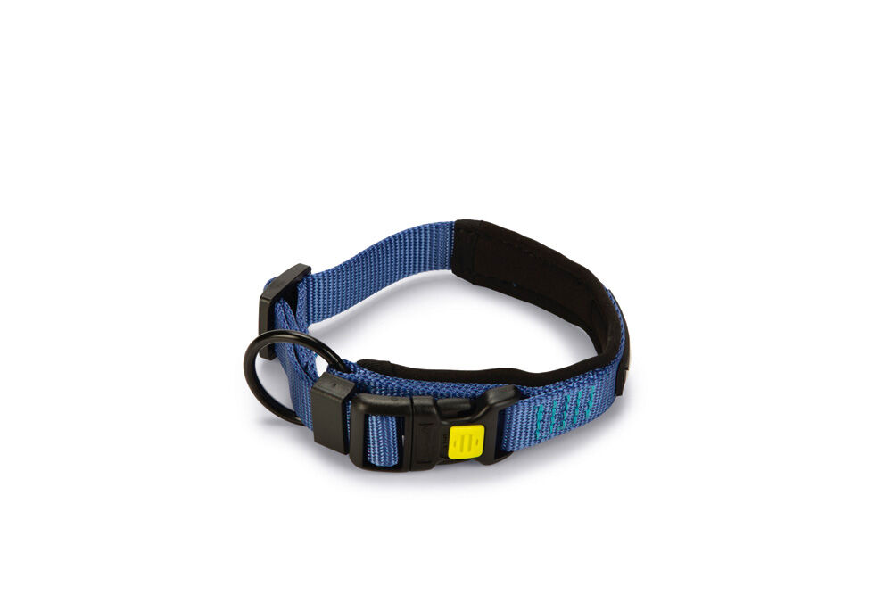 Beeztees Premium Parinca - Halsband Hond - blauw - 30 tot 35 cm
