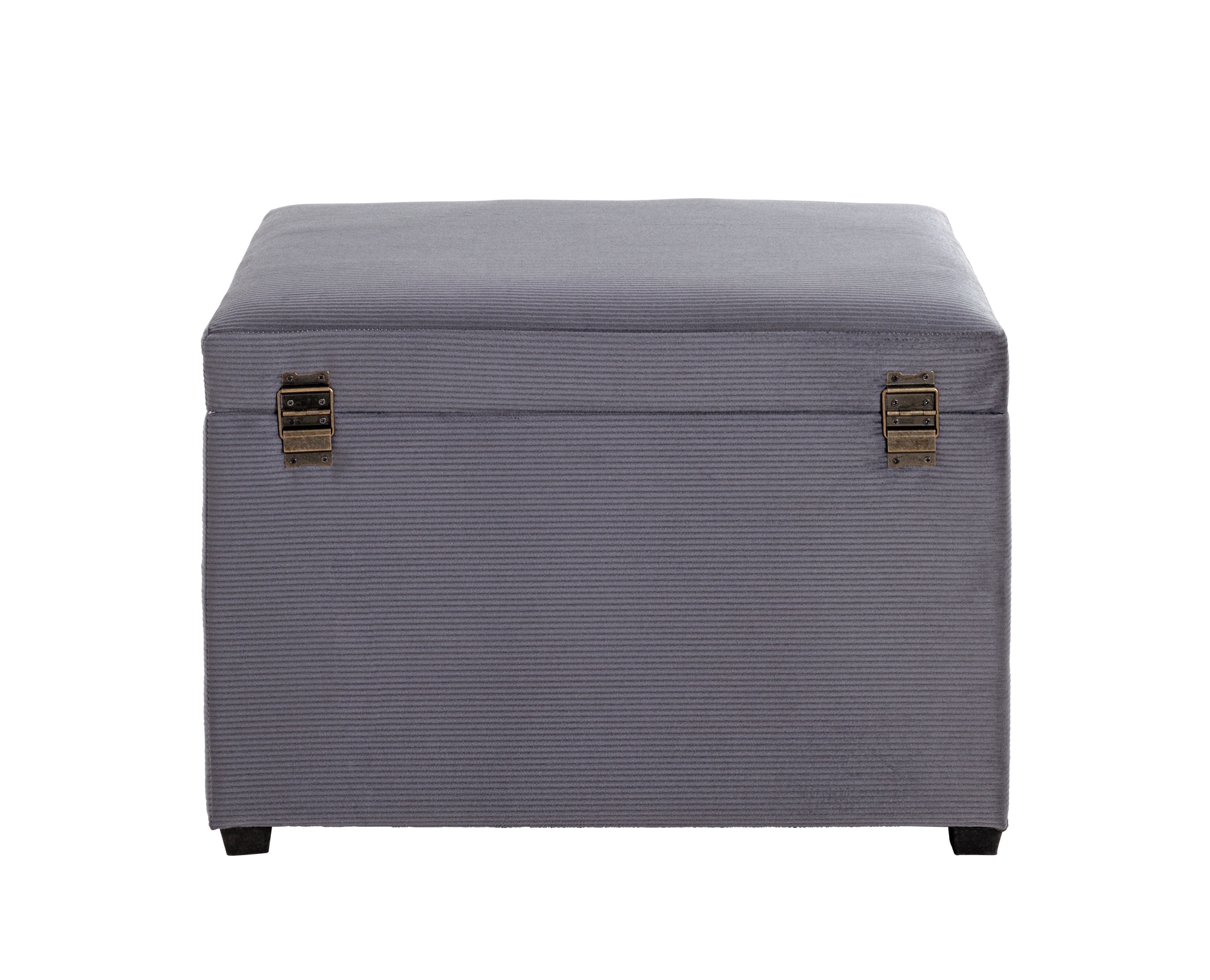 Sitztruhe 58 x 42 cm Cordbezuggrau