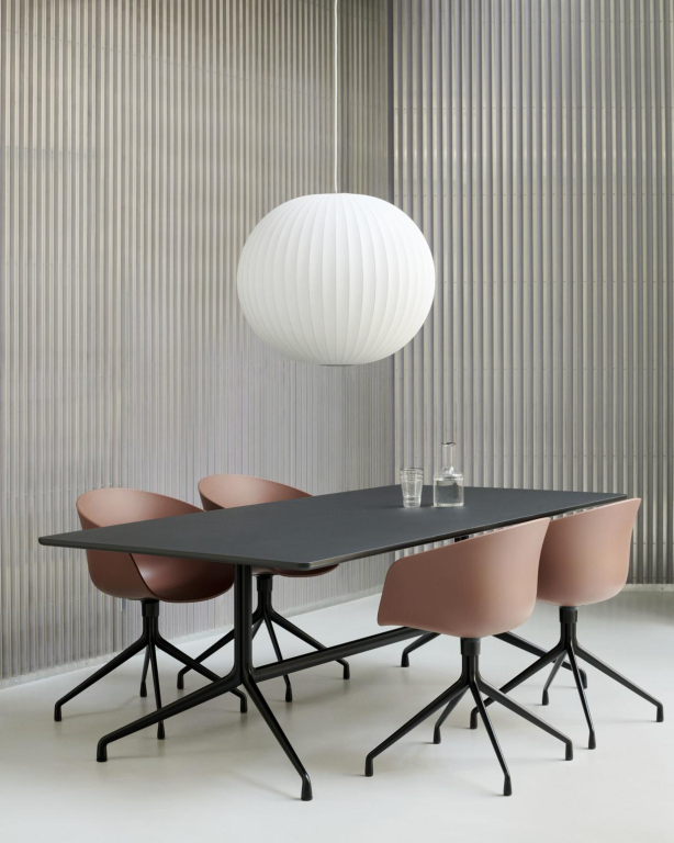 Hay AAC20 stoel zwart onderstel Pastel Green