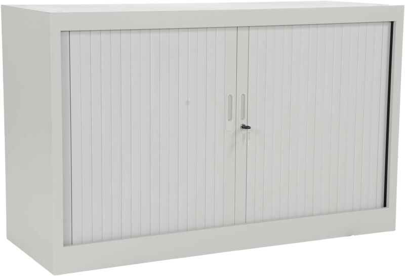 Rollladenschrank Steel, 1.5 Ordnerhöhen, lichtgrau (RAL 7035)