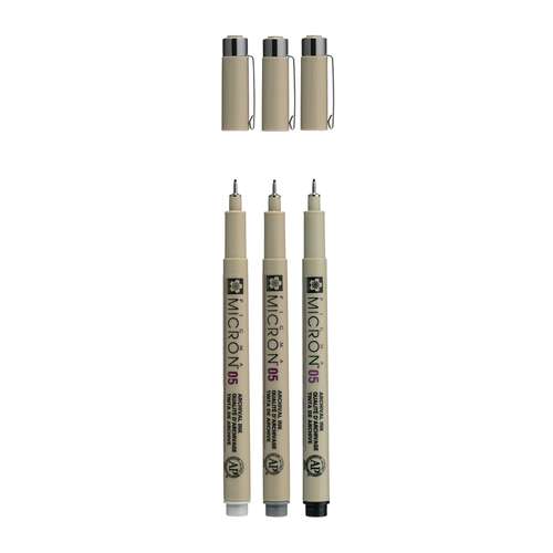 SAKURA® Pigma Micron™ Fineliner-Sets, Grautöne