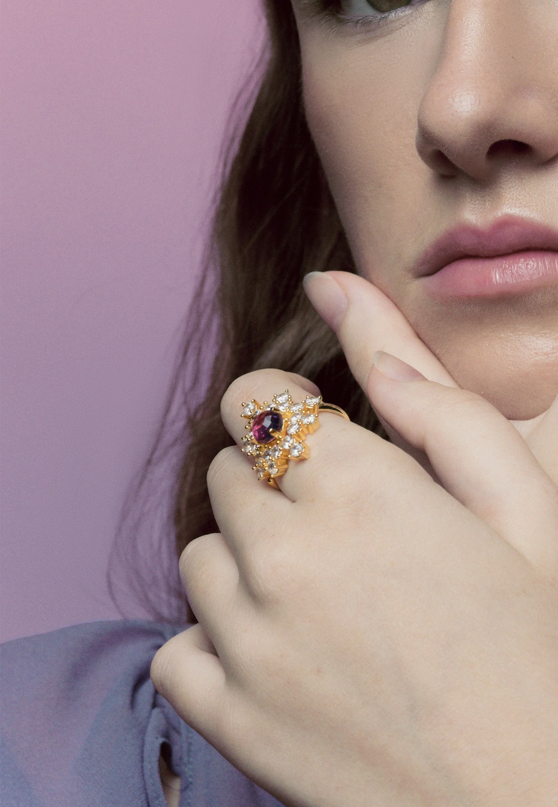 BAGUE ALTAIRA VIOLET - Bague altaira violet | Violet