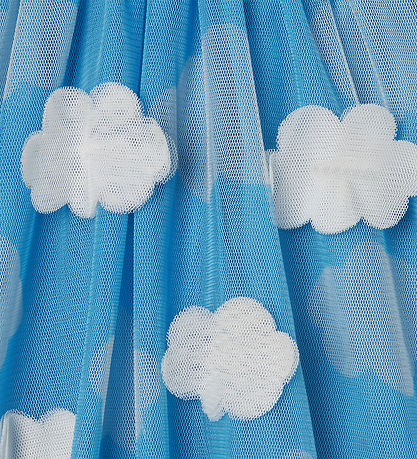 Stella McCartney Kids Tüllkleid - Hellblau m. Wolken