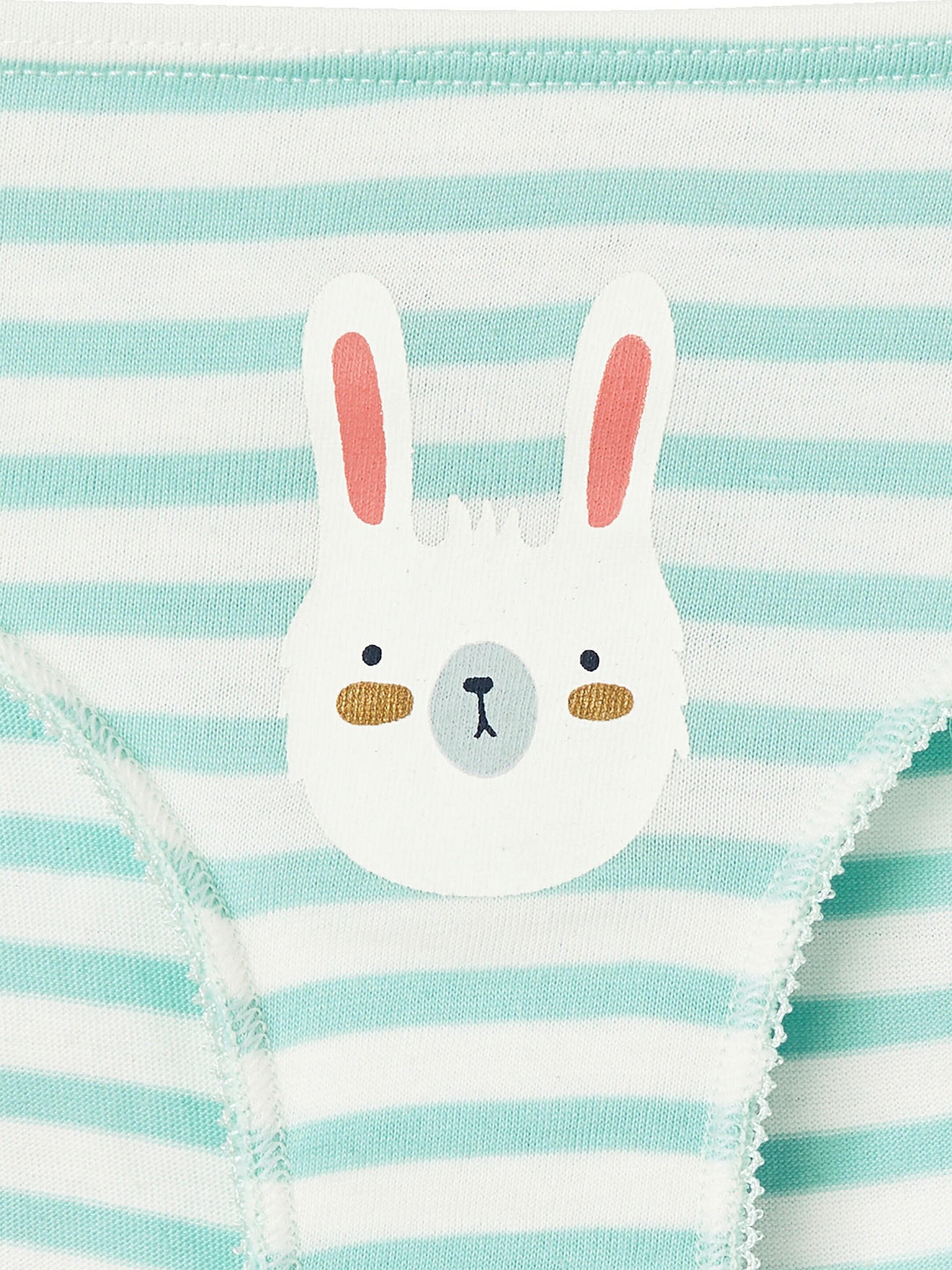 Vertbaudet 7er-Pack Mädchen Slips mit Tiermotiven weiß