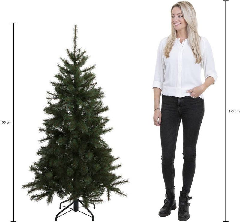 BlackBox Toronto Kunstkerstboom LED - H155 x D102cm - Groen