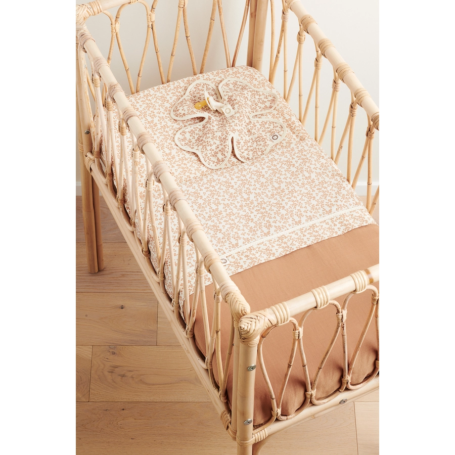 Noppies Laken für die Wiege Botanical crib sheet Fog