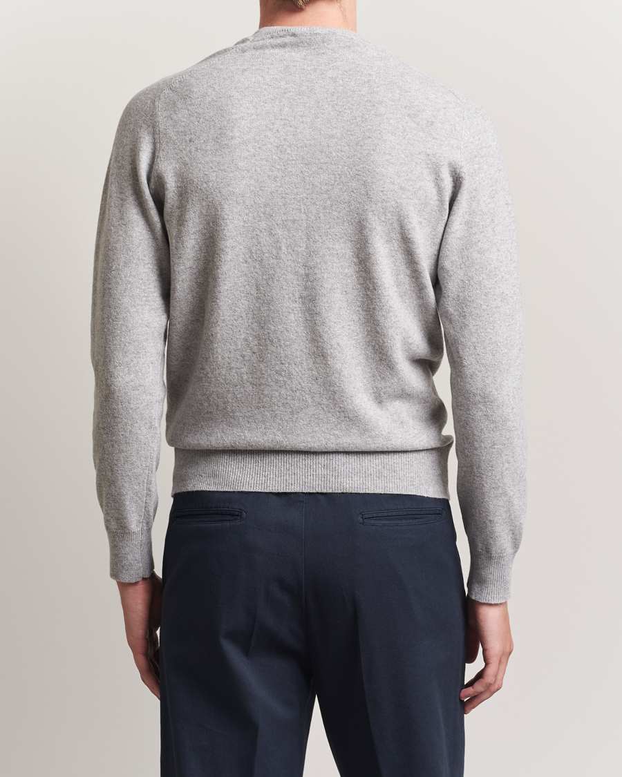 Altea Wool/Cashmere Crew Neck Pullover Light Grey