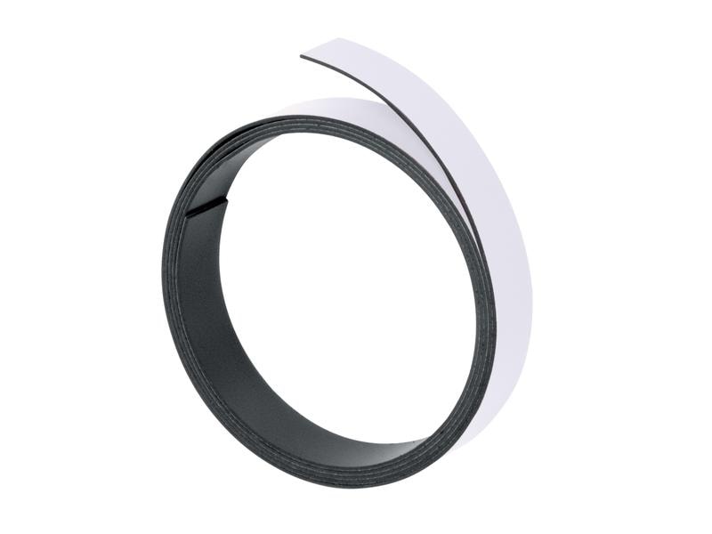 Franken Magnetband 10 mm x 1 m, Weiss Magnetisch haftendes Band
