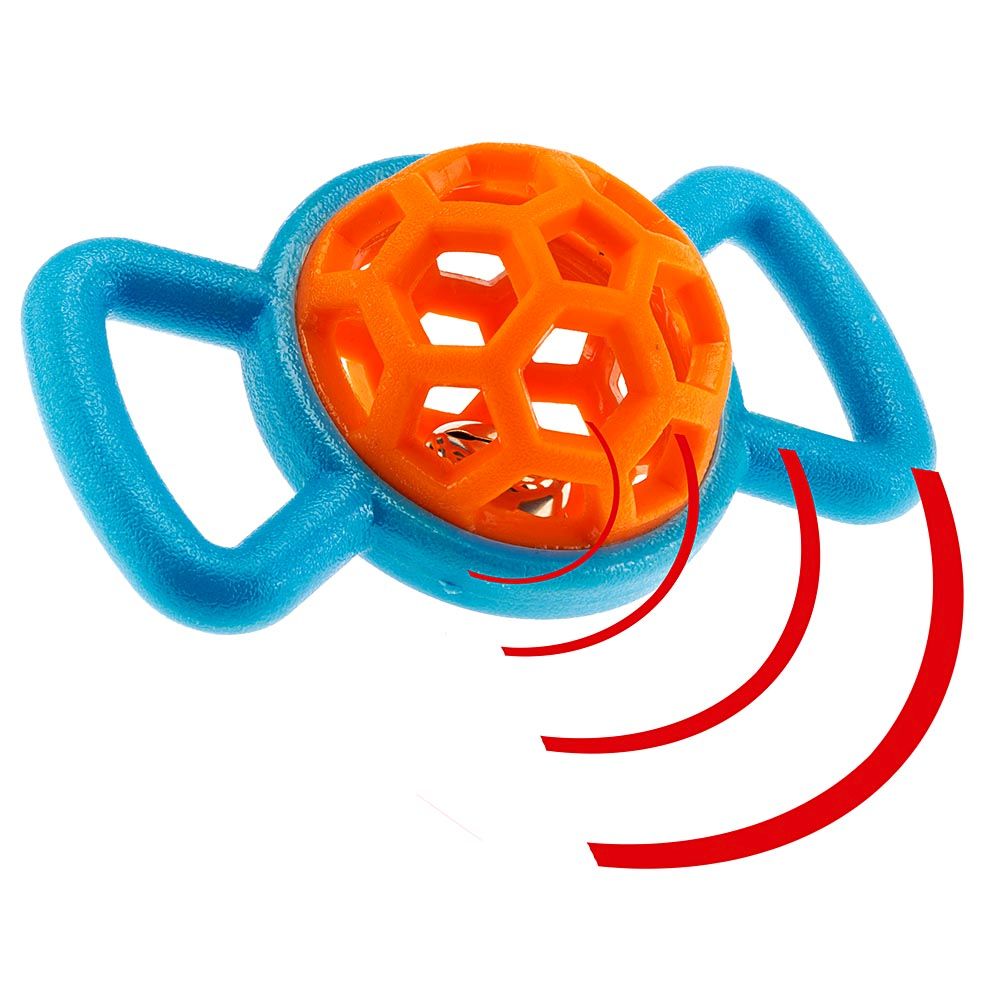 Jouet pour chiens en forme de bonbon, pa 6350, en caoutchouc thermoplastique, avec cloche interne
