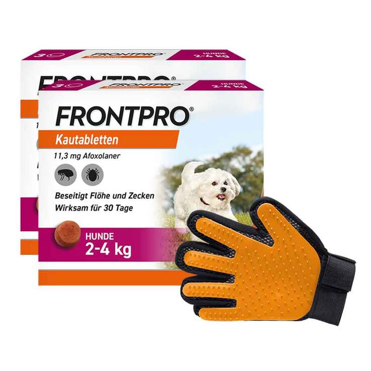 FRONTPRO 11 mg Kautabletten für Hunde 2 - 4 kg, 2x3 St