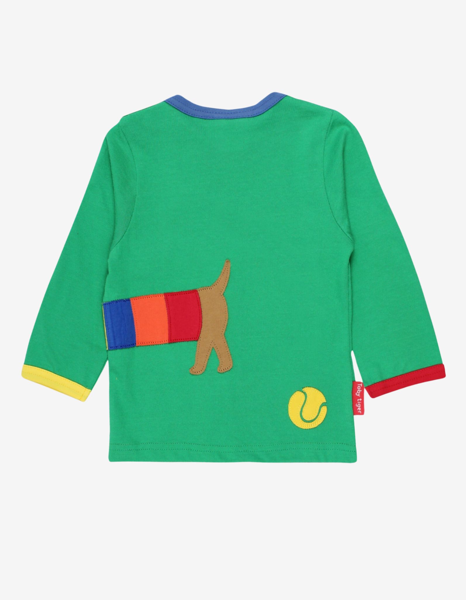 Toby Tiger Langarmshirt mit Dackel-Applikation