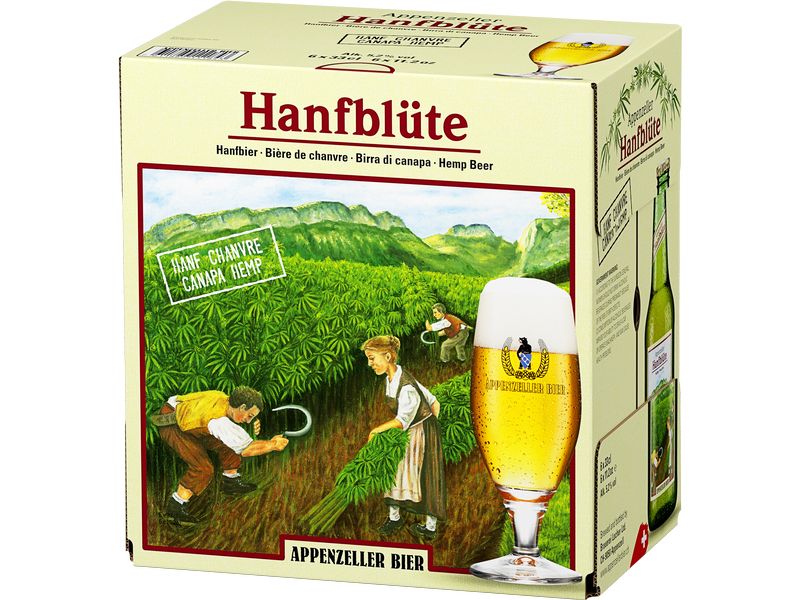 Appenzeller Bier Bier Hanfblüte naturtrüb 6 x 0.33 l Biermischgetränk