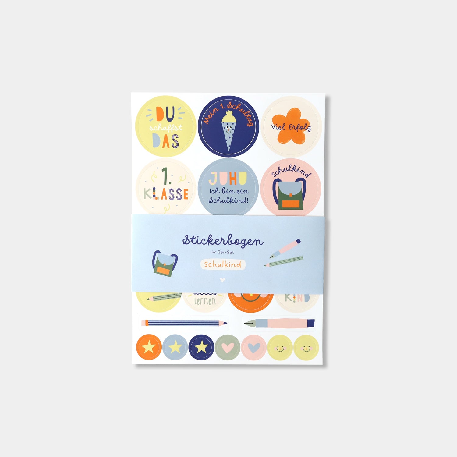 Stickerbogen A5 „Schulkind“, 2er-Set