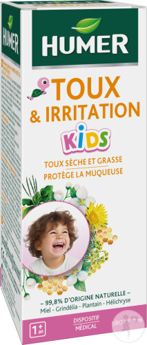Humer Sirop Toux Et Irritation Kids Flacon 100ml