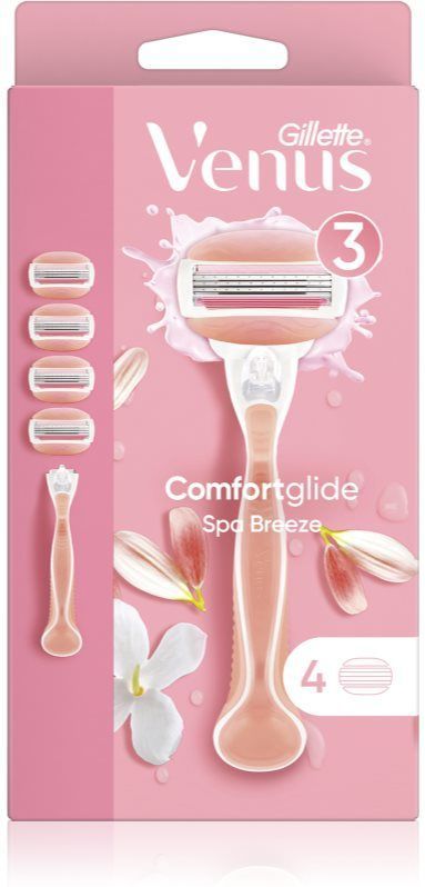 Gillette - Venus ComfortGlide Spa Breeze - Scheerapparaat - Wit - Antislip Handgreep