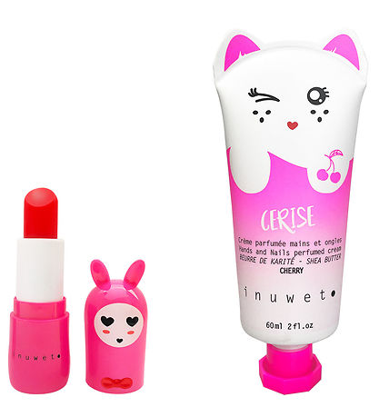 Inuwet Geschenkset - Handcreme/Lippenbalsam - Wiz - Cherry
