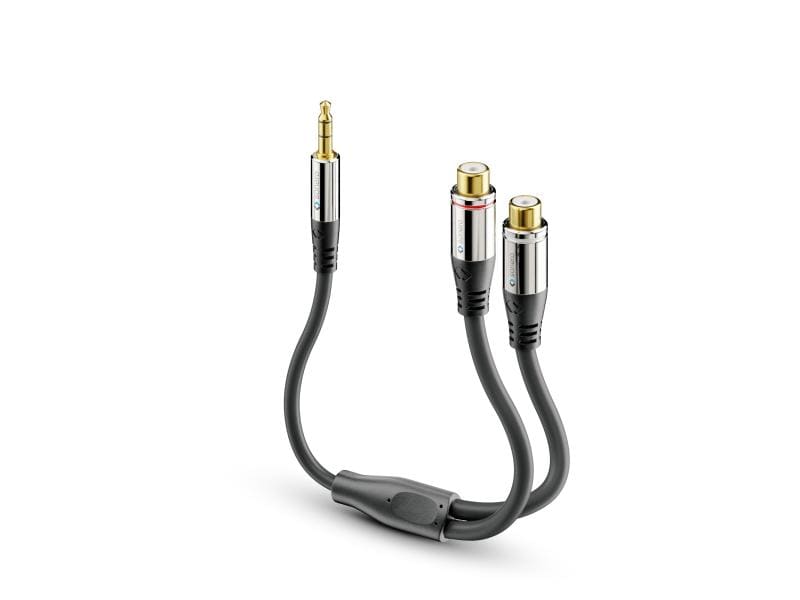sonero Audio-Kabel 3.5 mm Klinke - Cinch 0.25 m sonero 3,5mm auf 2x Cinch Audio Adapter Kabel 0,25m