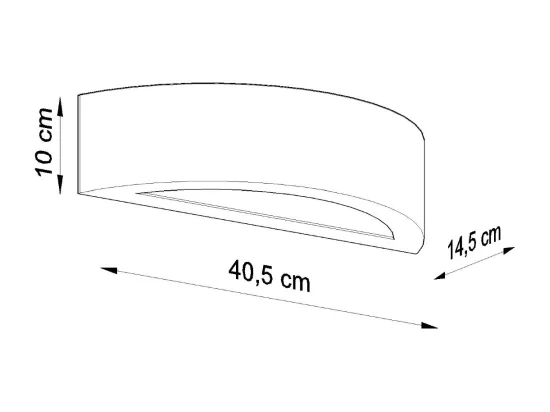 Sollux ATENA Appliques Up & Down Gris E27