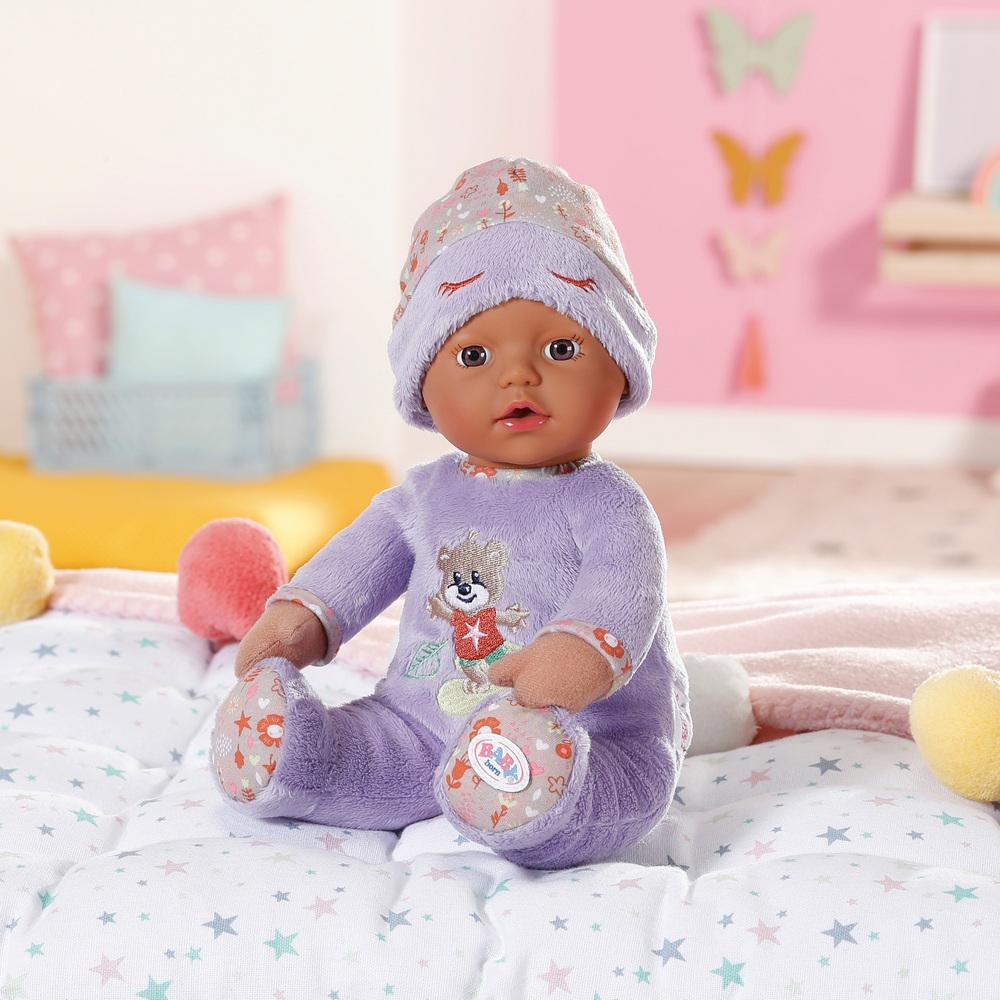 BABY geboren 30cm Schlafsack für Babys Lila