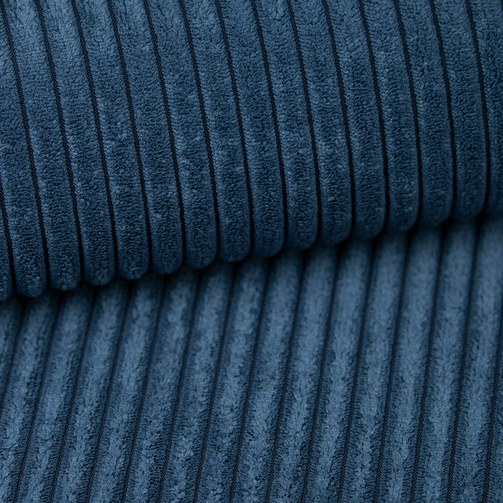 Ecksofa - blau - Liegefunktion und Bettkasten