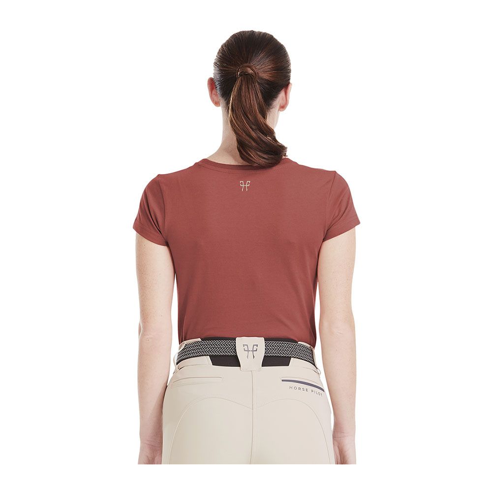 Horse Pilot TEAM - Tee-shirt Femme terracotta