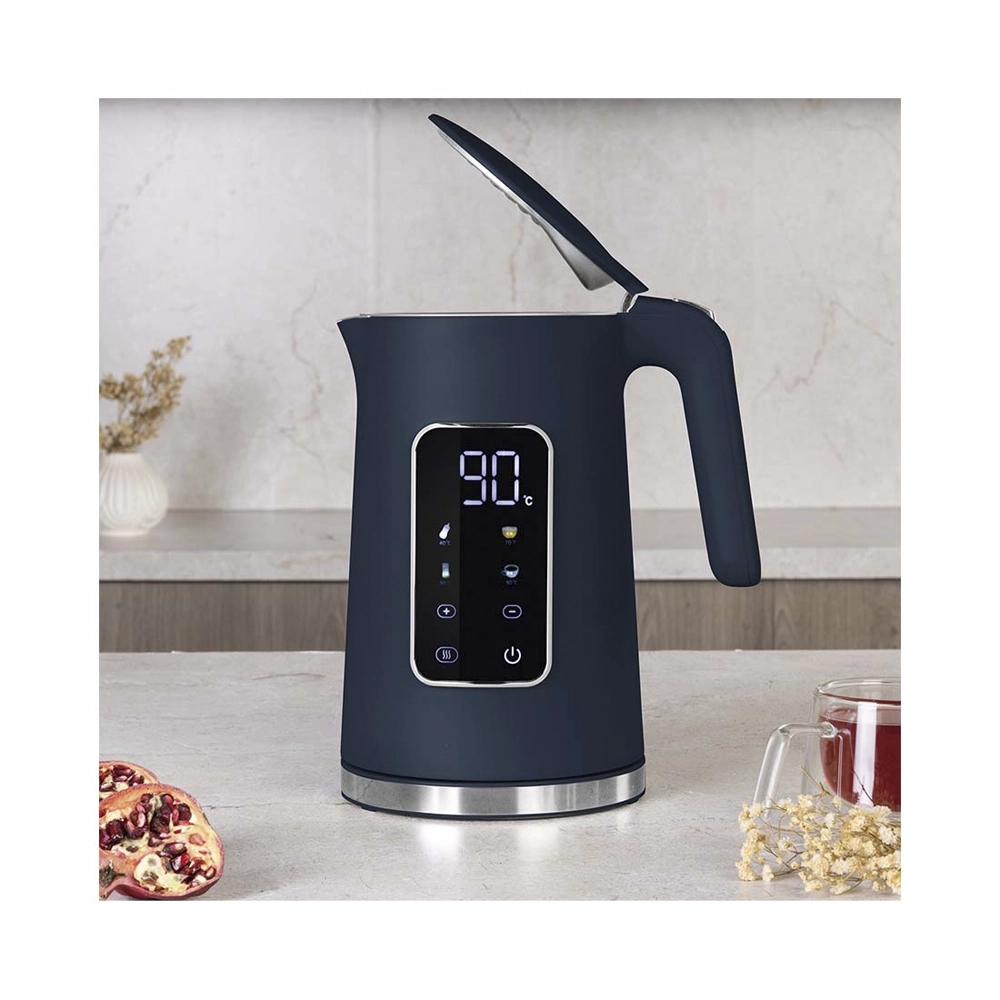Berlinger Haus Wasserkocher 1.7L mit Digitalanzeige matt blue Deep Sea Collection