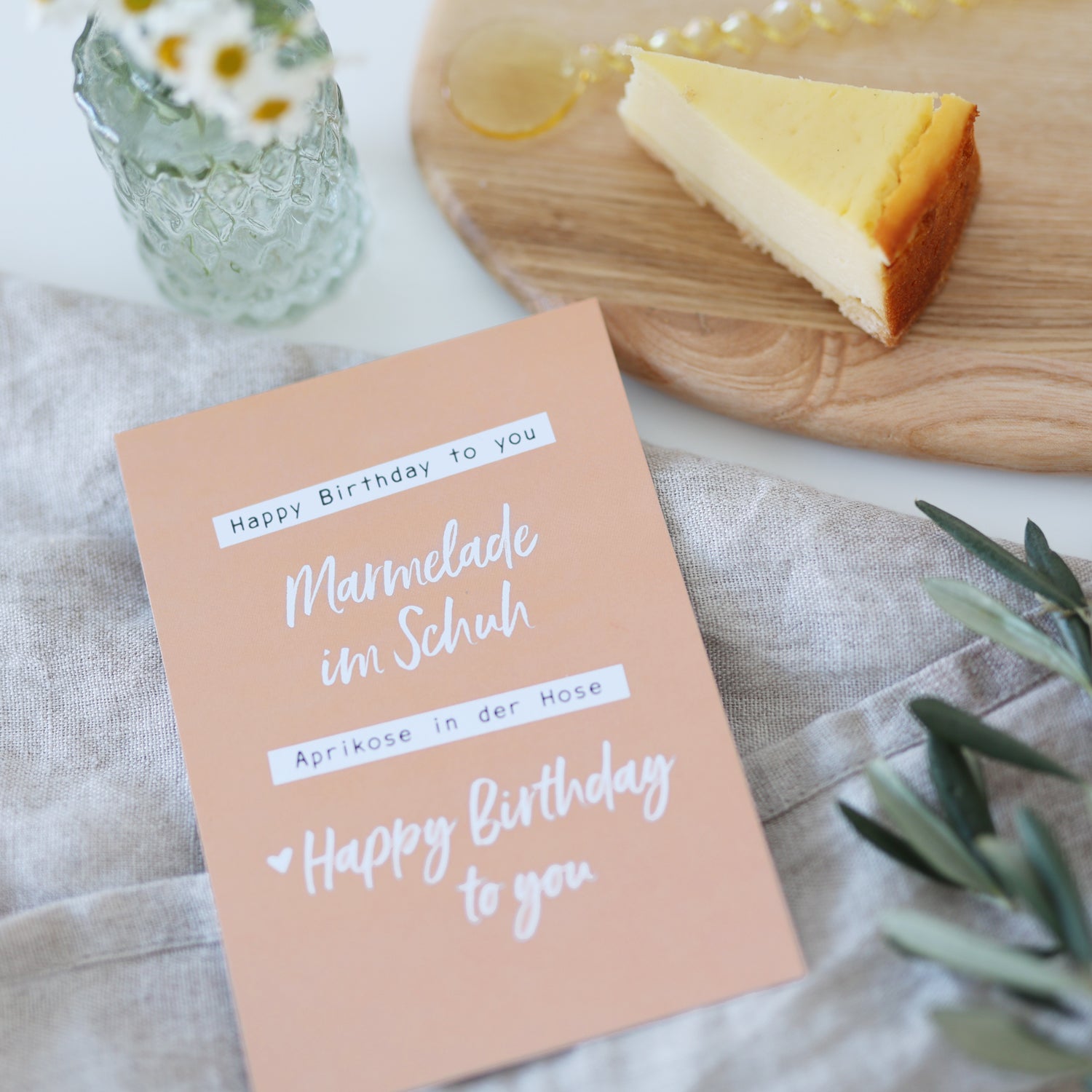 Postkarte „Marmelade im Schuh