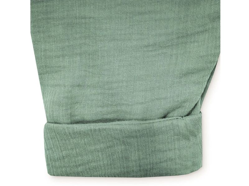 Julius Zöllner Baby-Sommerschlafsack Jumper Musselin Grün 9 Schlafoverall Jumper mit Reissverschluss