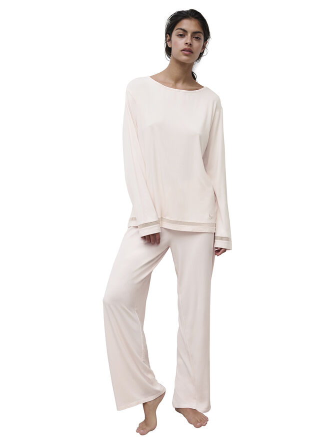 Chantelle Joe LS T-shirt Top Lyserød