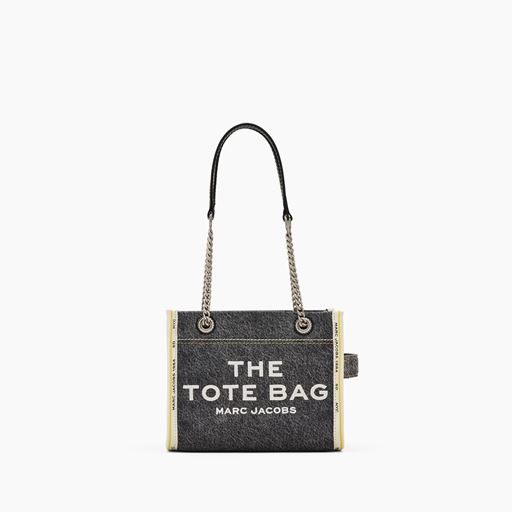 Marc Jacobs The Denim Chain Tote Bag, Black Wash