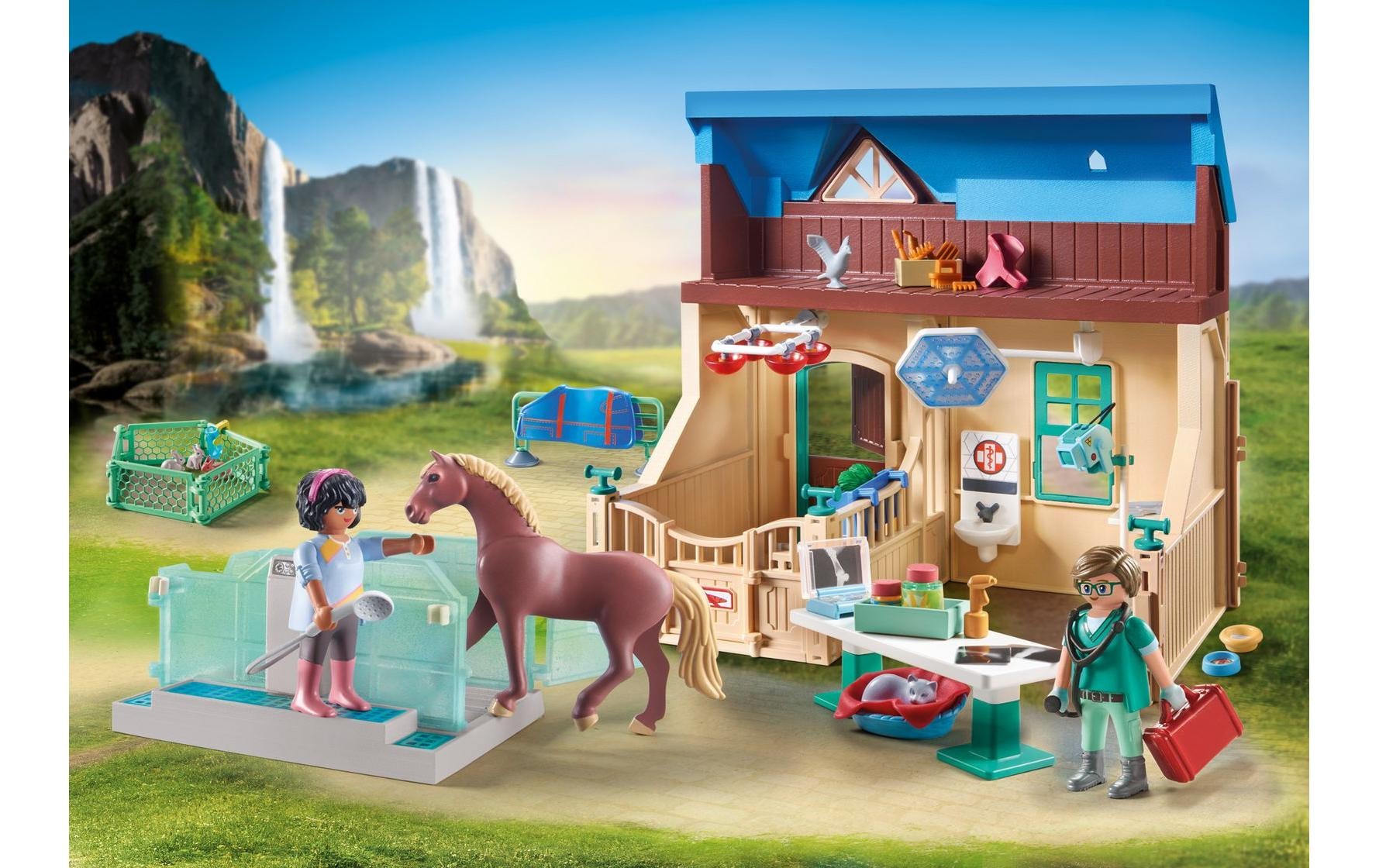 Playmobil® Spielbausteine »Horses of Waterfall Reittherapie & Tierarztpraxis 71352«