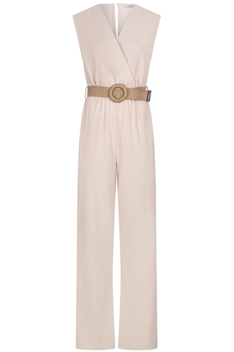 EsQualo beige dames jumpsuit