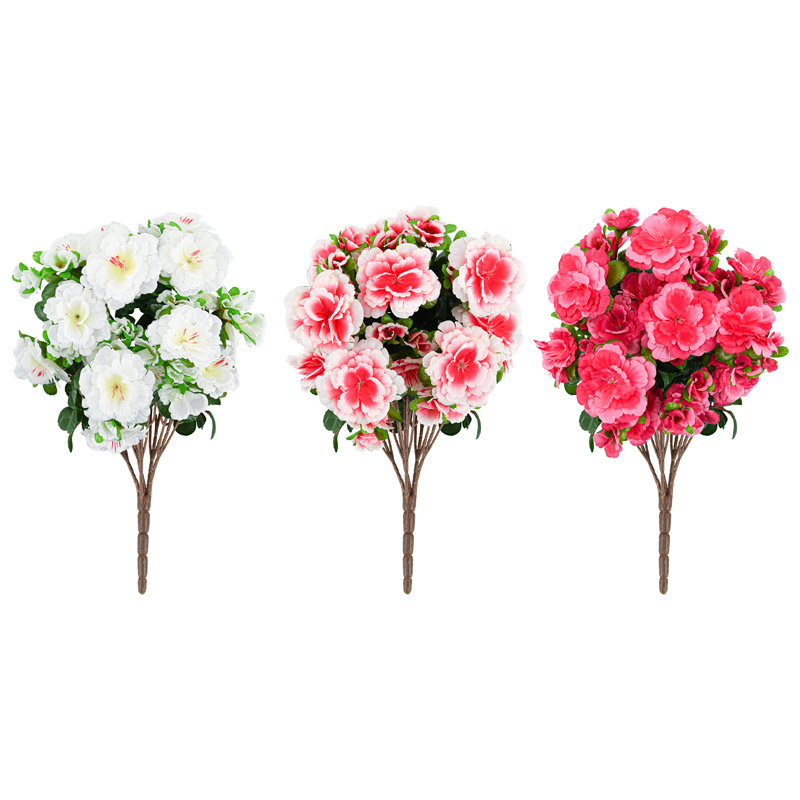 Bouquet d'azalées artificielles