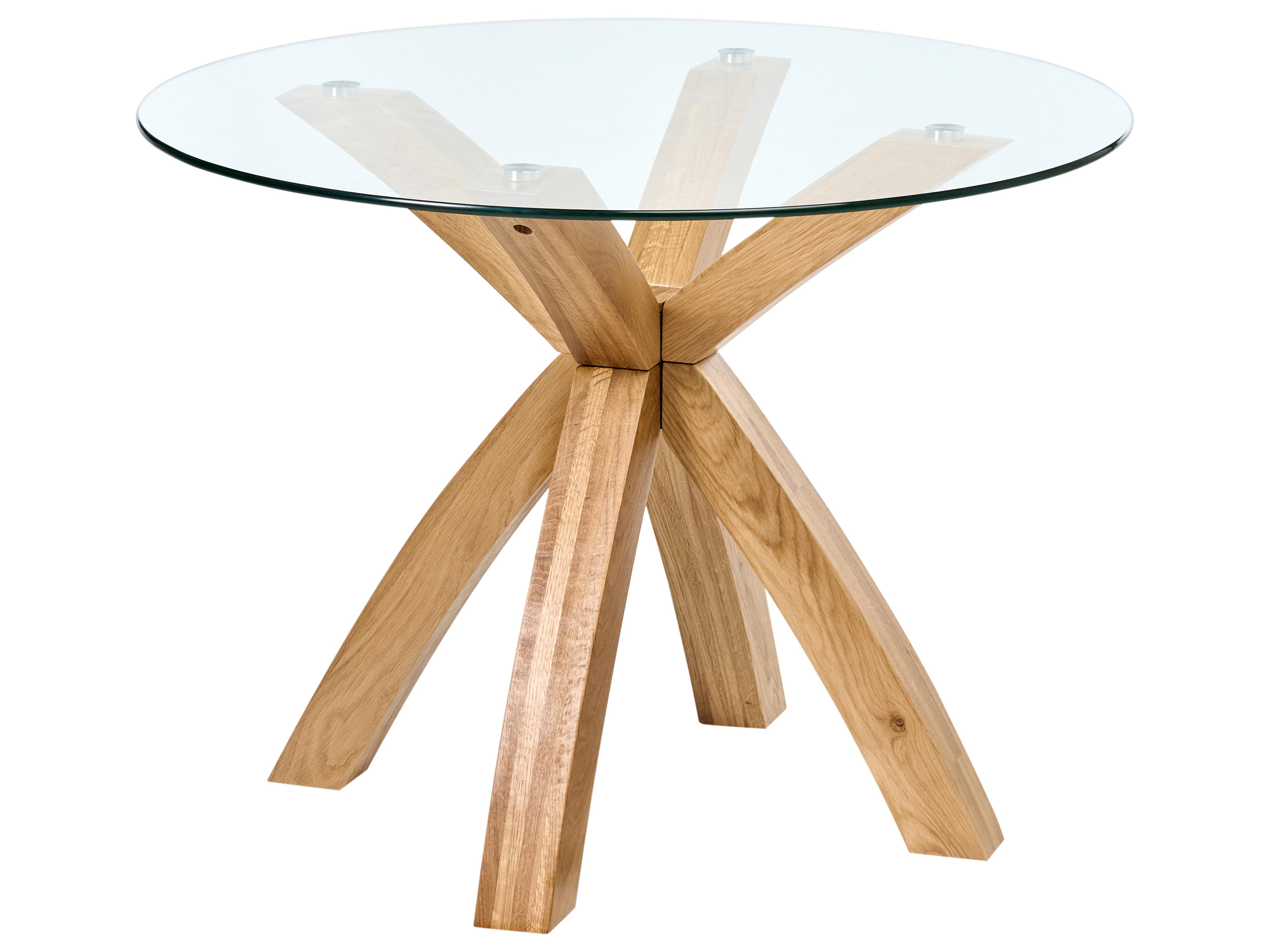Eettafel YAPP Lichtbruin 100 cm Veiligheidsglas 100 cm