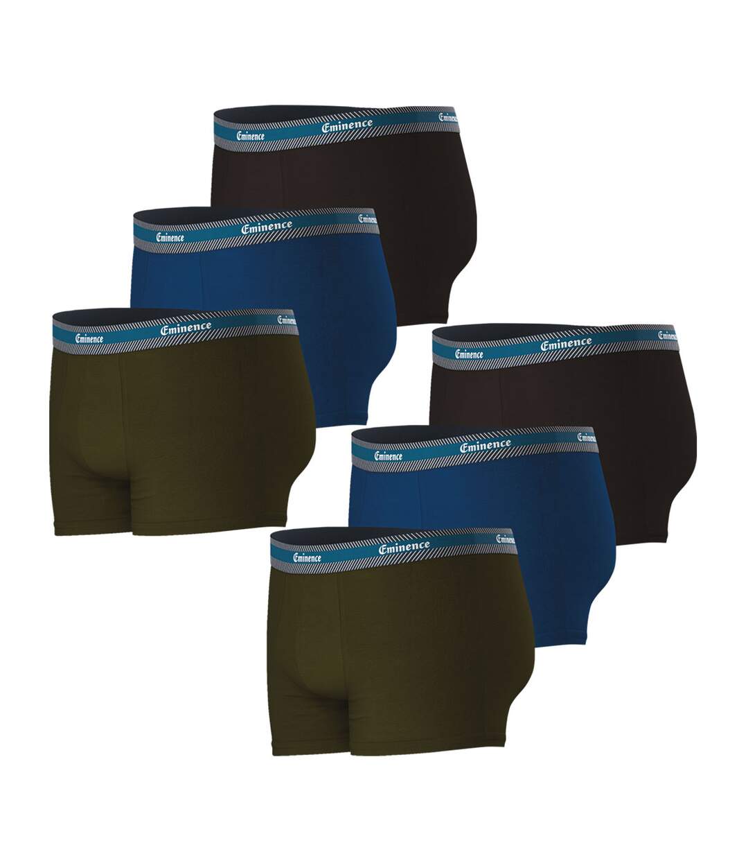 Lot de 6 boxers homme Sélection en Coton Bio