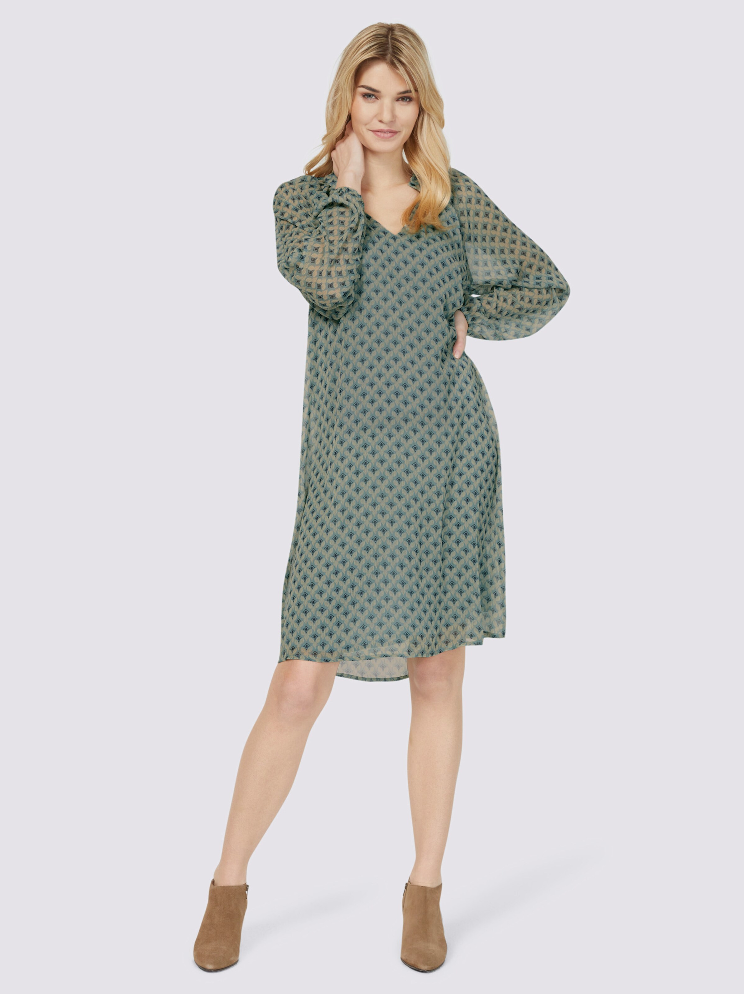Druck-Kleid