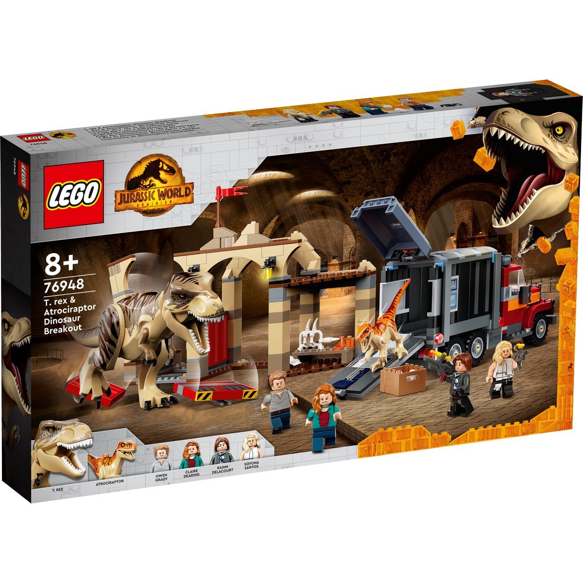 Evasion du T-rex et Atrociraptor LEGO Jurassic World 76948