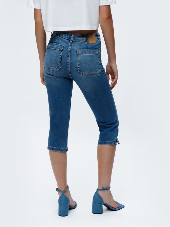 Calça Capri - Azul Escuro