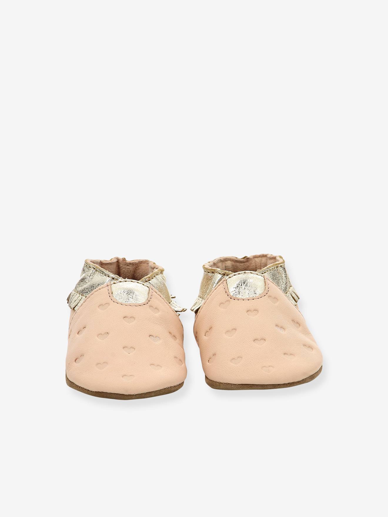ROBEEZ© Sapatinhos de Bebê em Couro Flexível Rosa Estilo Appaloosa 927830-10