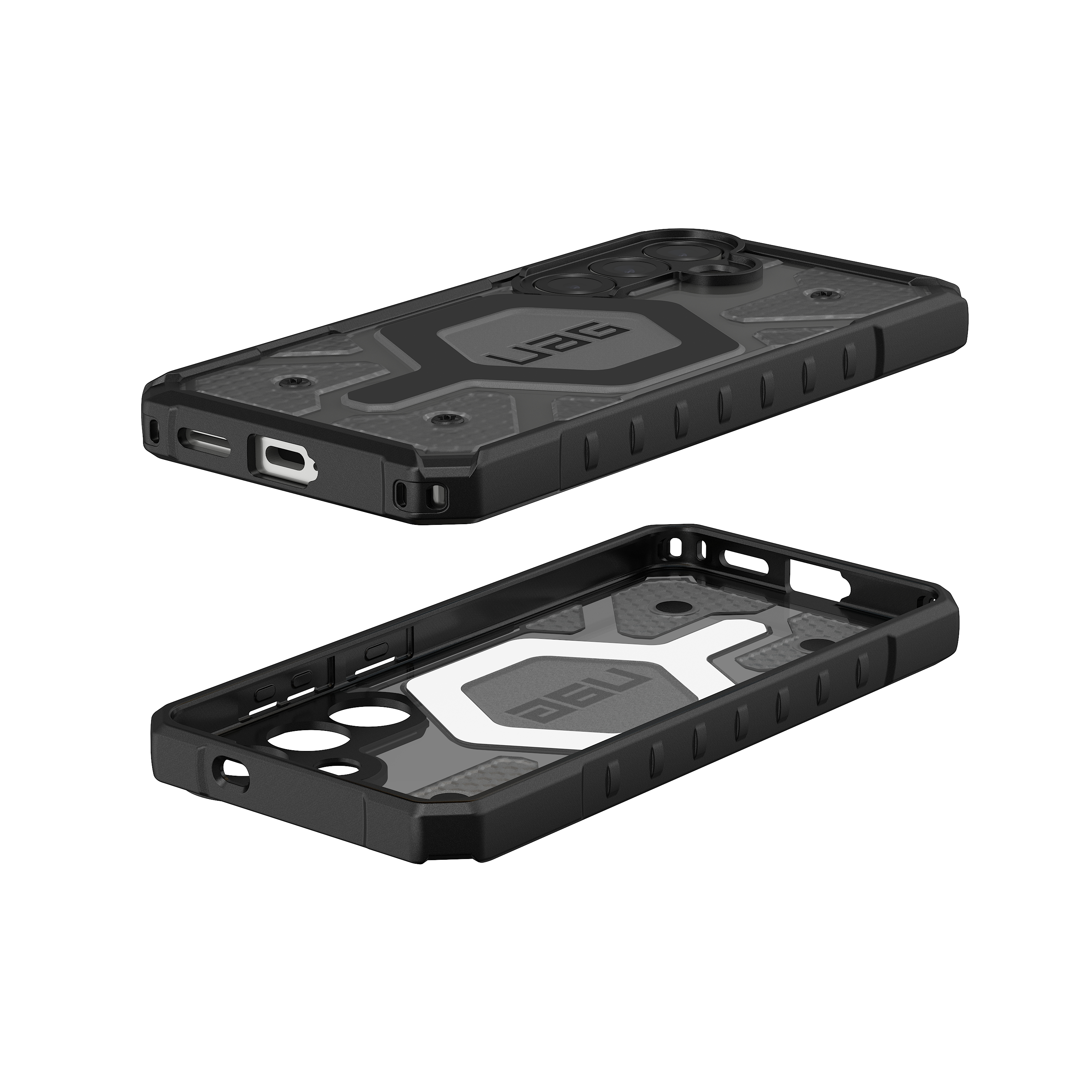 Samsung Galaxy S25 Schutzhülle Pathfinder MagSafe-Modul (214485113131) - Ash (Transparent / Schwarz)