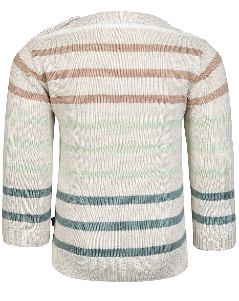Strickpullover  FLORA & FAUNA in grau/gestreift