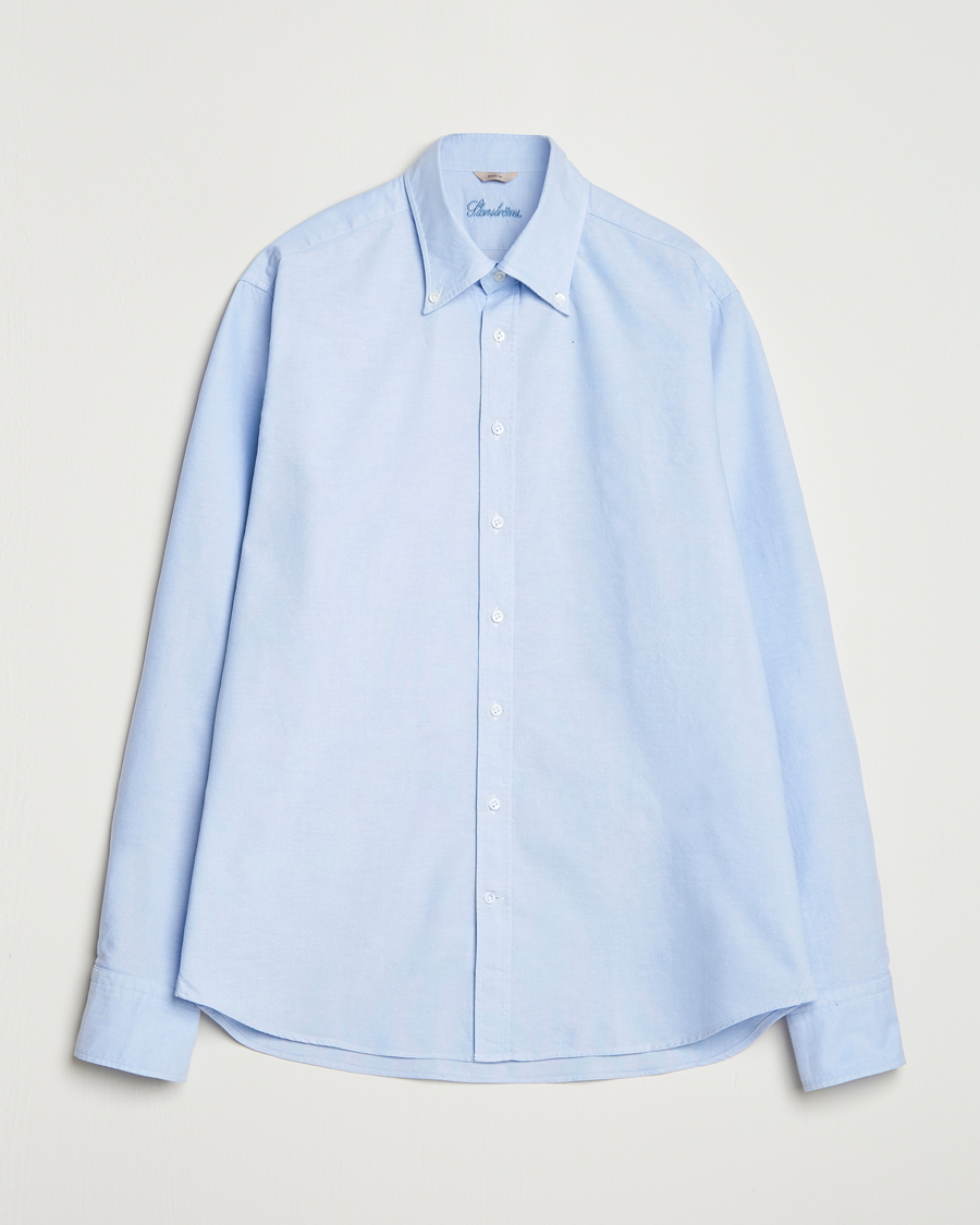 Stenströms Regular Fit Oxford Shirt Light Blue