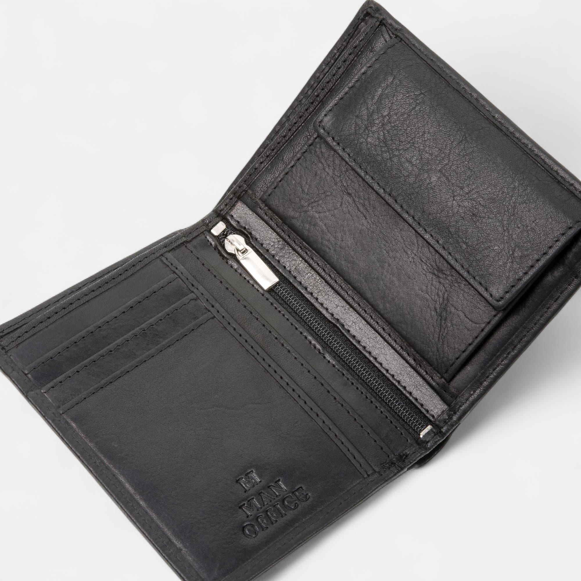 Petite maroquinerie en cuir noir