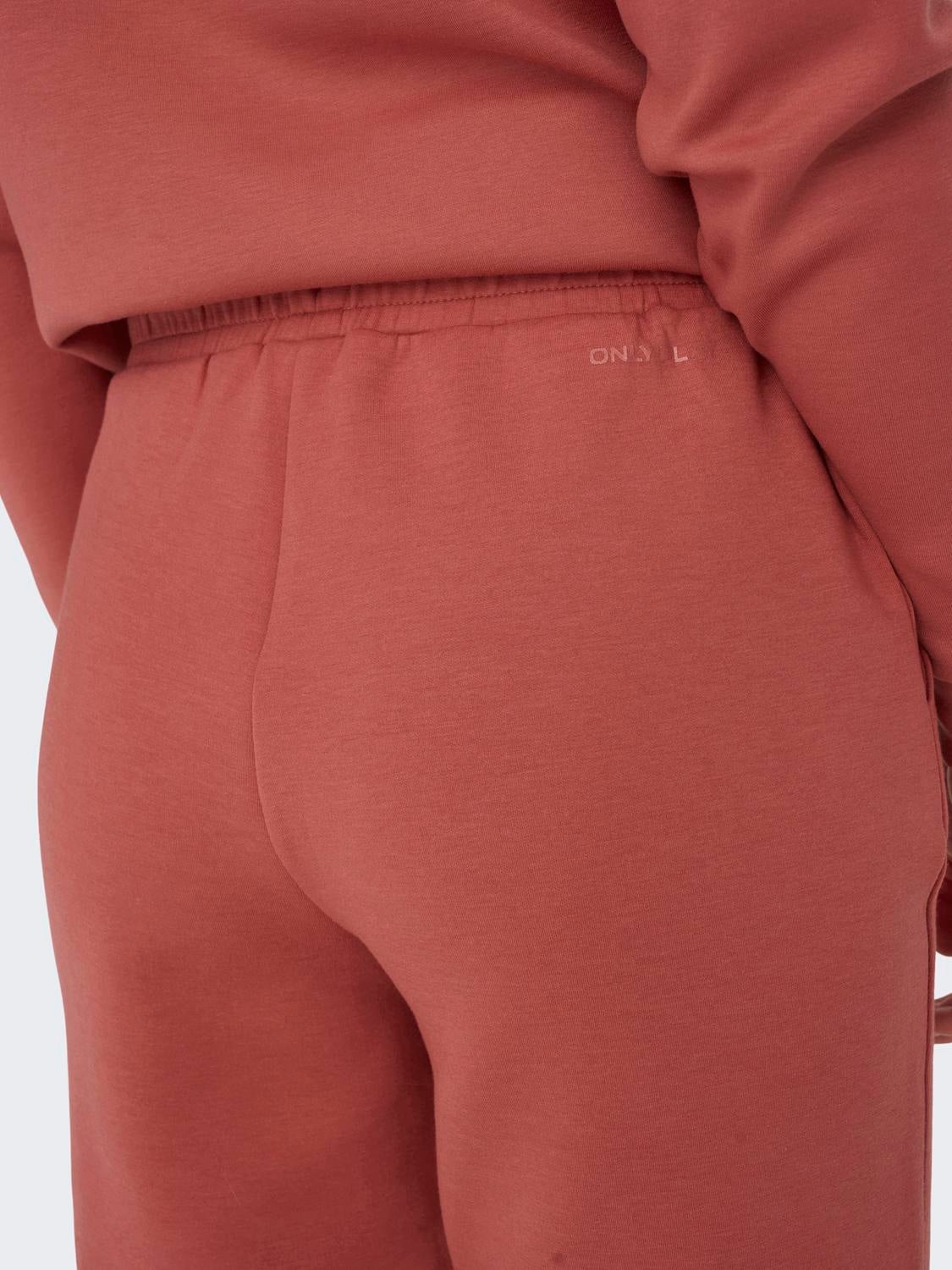 ONPLOUNGE Hohe Taille Normal geschnitten Jogginghose Mineral Red