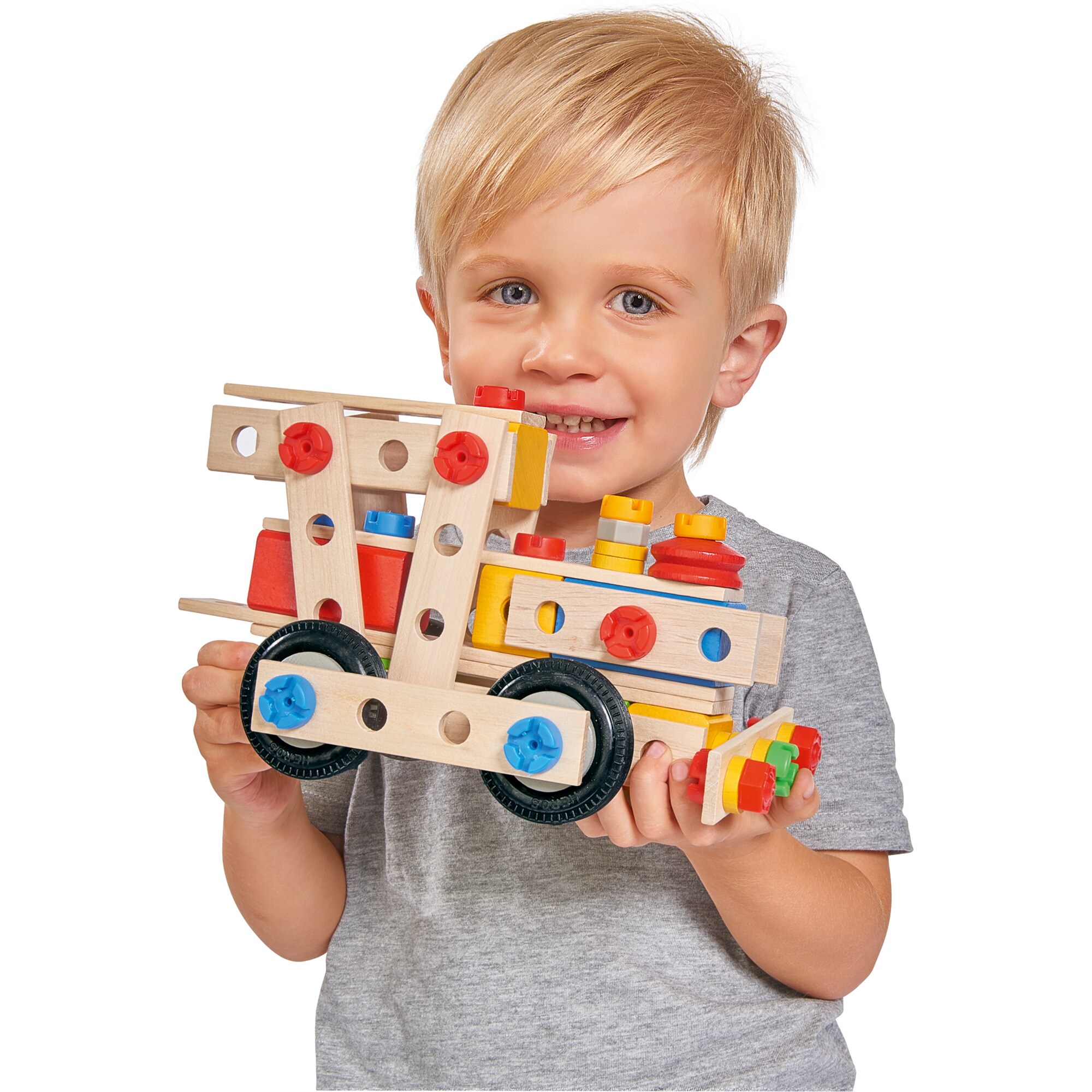 Simba Baukasten Constructor, große Lok